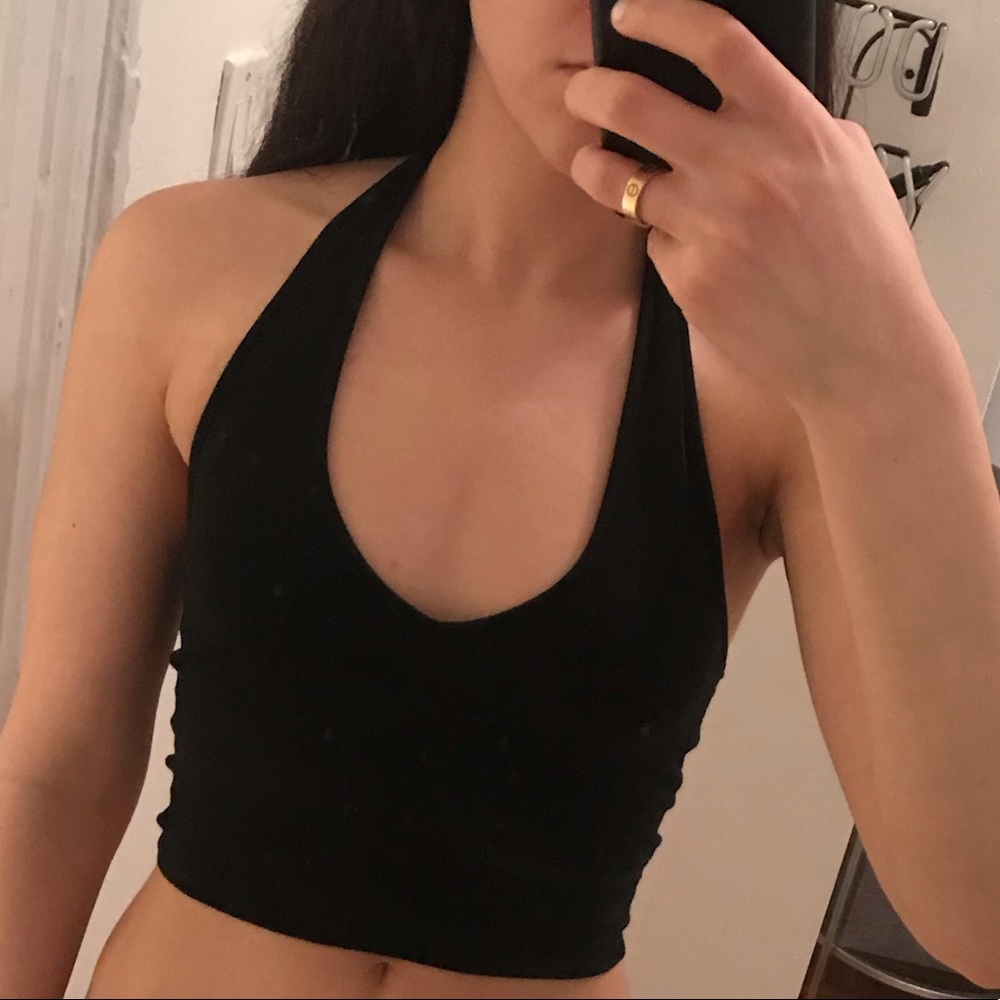Brandy Melville black halter top